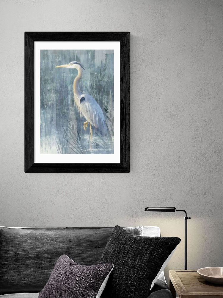 East End Prints Black Glacier Heron VI Framed Art Print - Image 2 of 3