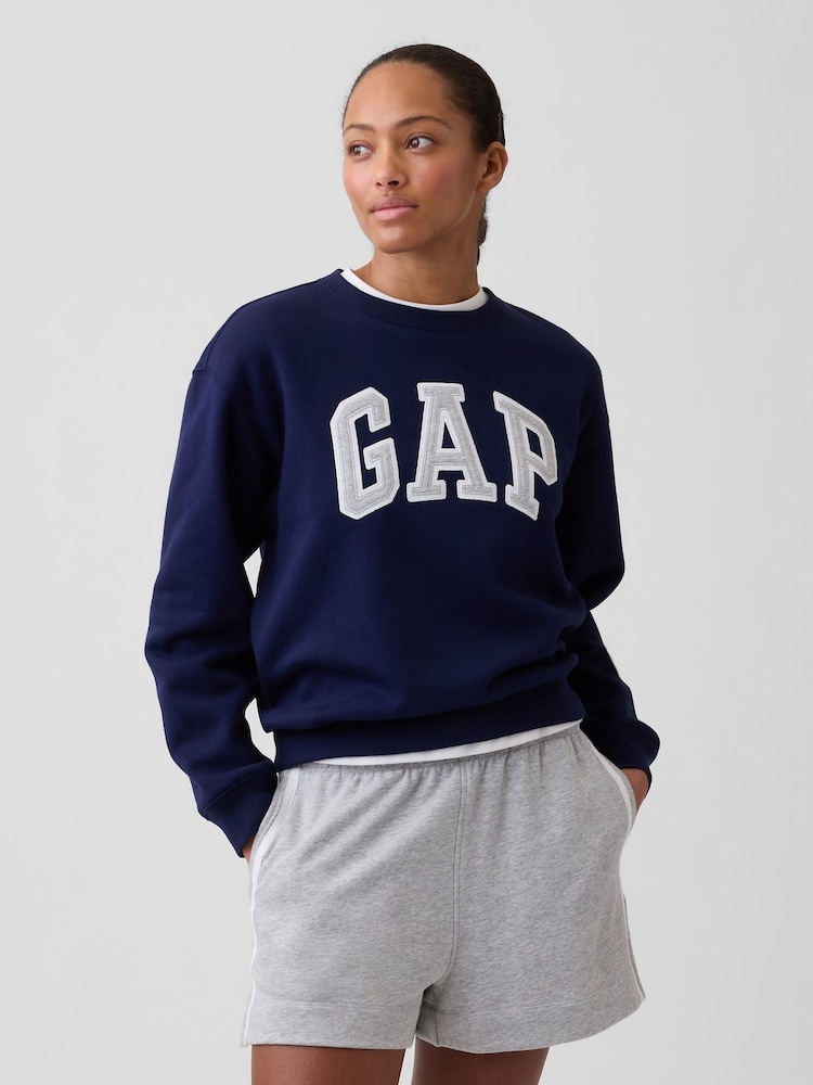 Gap Blue/Grey Logo Sweatshirt - Image 1 of 3 Gap Blue/Grey Logo Sweatshirt - Image 1 of 3