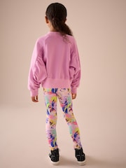 Pink Sweatshirt And Bright Sports Legging Set (3-16yrs) - Image 3 of 7