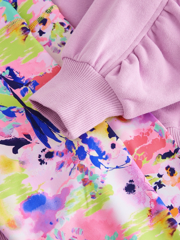 Pink Sweatshirt And Bright Sports Legging Set (3-16yrs) - Image 7 of 7