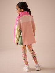 Pink Colourblock Half Zip Sweatshirt And Sports Leggings Set (3-16yrs) - Image 3 of 8