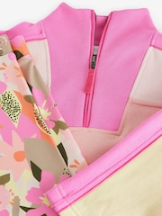 Pink Colourblock Half Zip Sweatshirt And Sports Leggings Set (3-16yrs) - Image 7 of 8