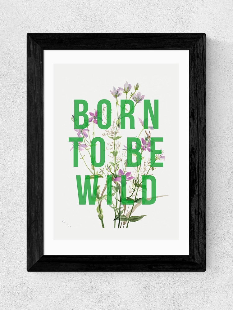 East End Prints Black Born To Be Wild Framed Art Print - Image 1 of 3