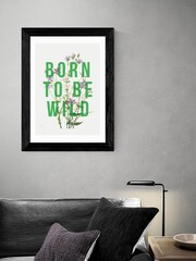 East End Prints Black Born To Be Wild Framed Art Print - Image 2 of 3
