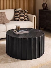 Black Drum Soild Mango Wood Coffee Table - Image 1 of 6
