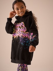Black Graffiti Hoodie And Leggings Set (3-16yrs) - Image 2 of 7