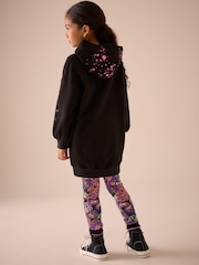 Black Graffiti Hoodie And Leggings Set (3-16yrs) - Image 3 of 7