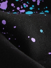 Black Graffiti Hoodie And Leggings Set (3-16yrs) - Image 6 of 7