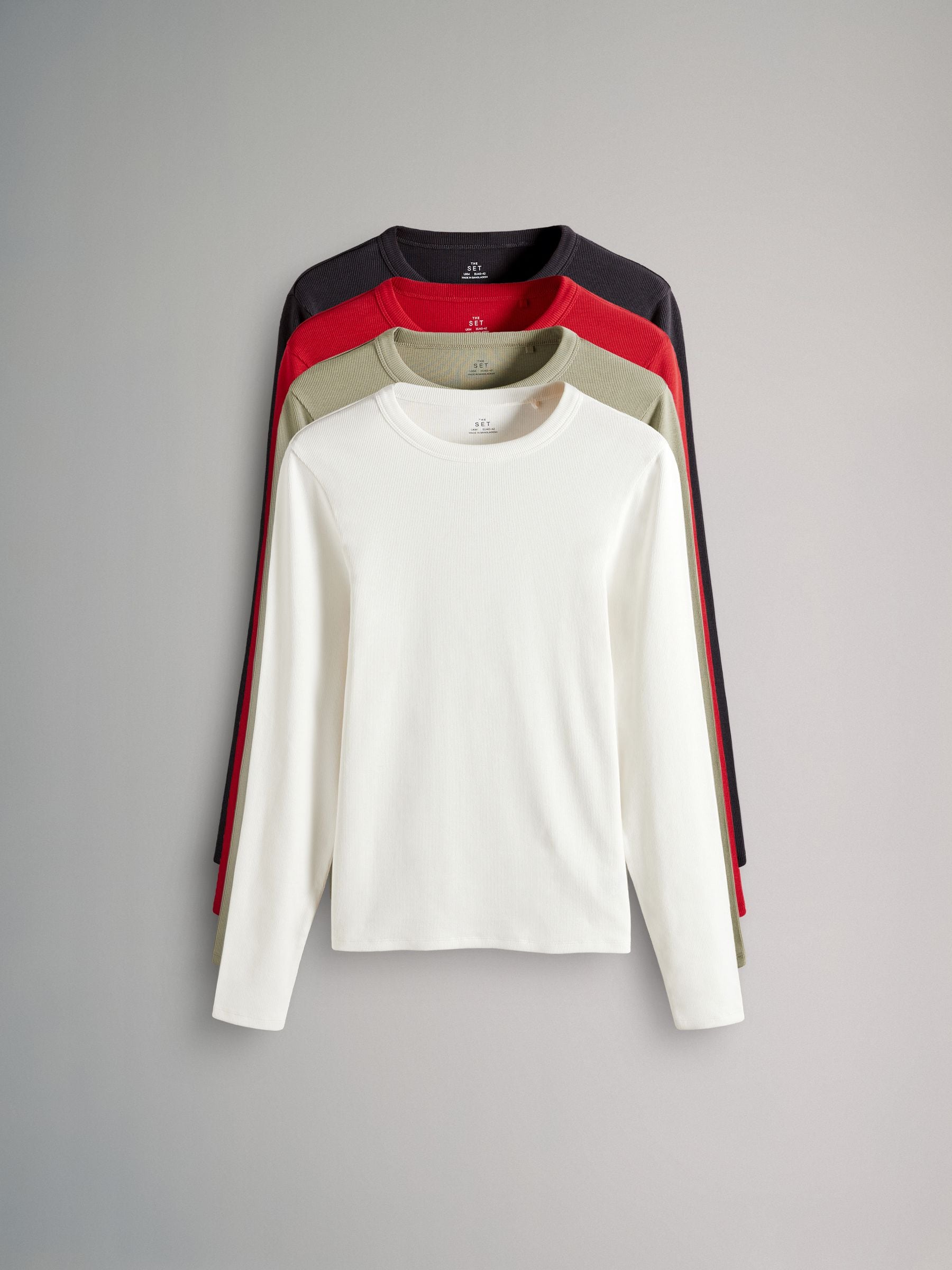 everyone border long sleeve tee shirt (NAVY) | everyone