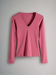 The Set 4 Pack Ribbed V-Neck Long Sleeved T-Shirts - Bild 3 von 6