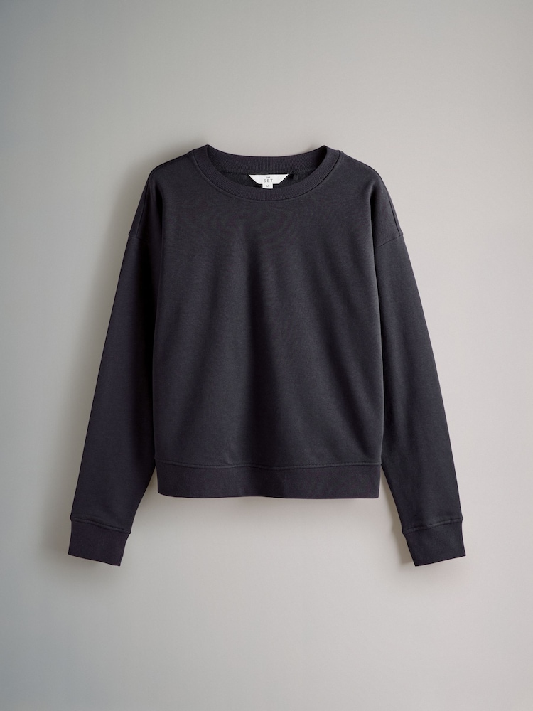 The Set Navy Blue/Taupe Brown/Rose Pink 3 Pack Relaxed Crew Neck Sweatshirt - Image 6 of 10