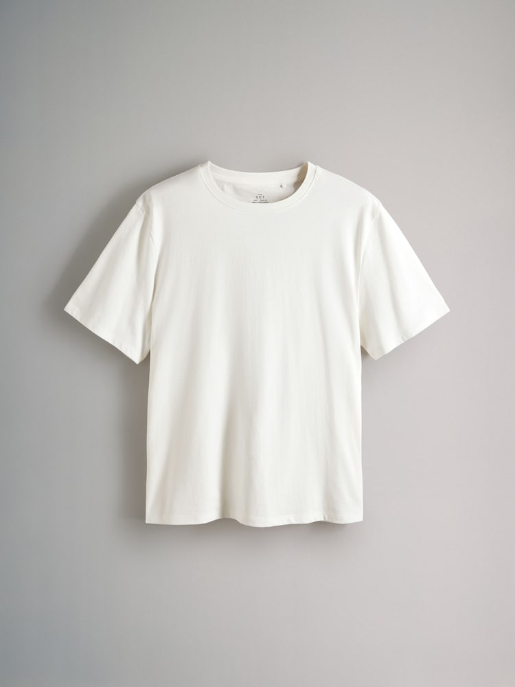 Bleu marine/Bleu/Rouge/Cream/Navy&White Rayure - {} LotThe Set 5 de t-shirts décontractés à manches courtes % coton  100 - Image 11 of 13