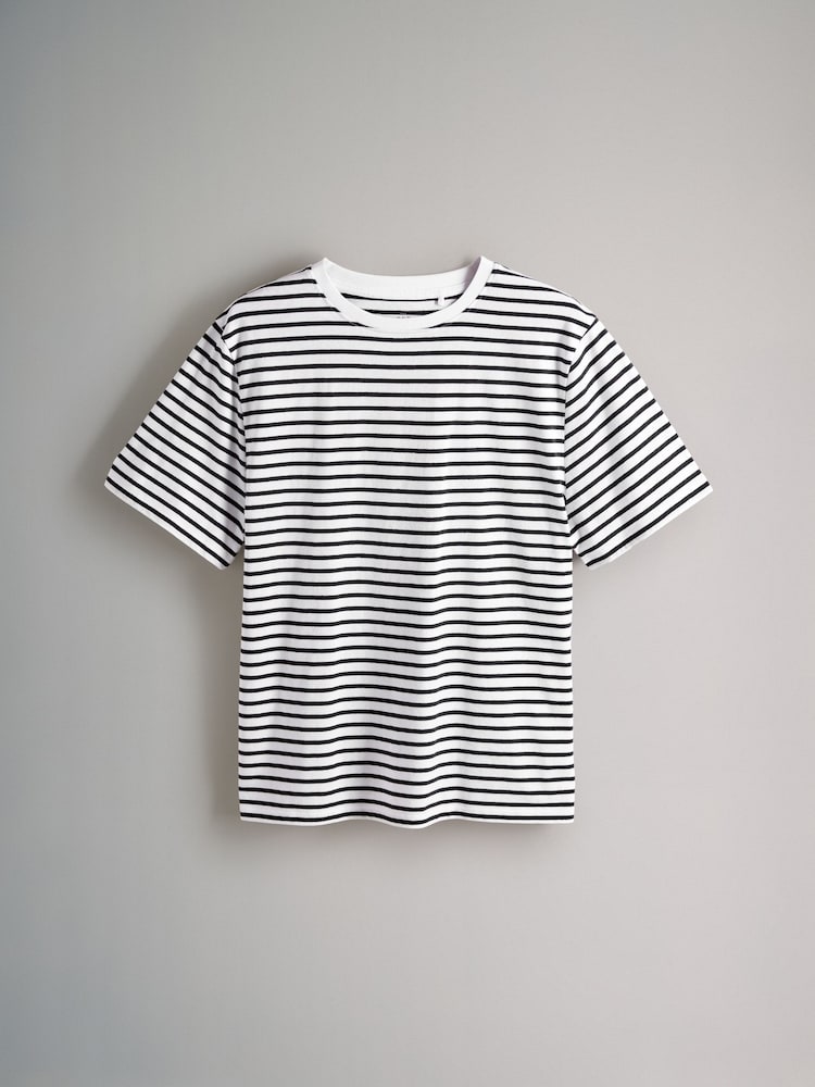 Bleu marine/Bleu/Rouge/Cream/Navy&White Rayure - {} LotThe Set 5 de t-shirts décontractés à manches courtes % coton  100 - Image 8 of 13
