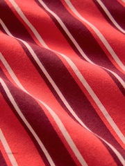 Red Pull On Stripe Wide Leg 100% Cotton Trousers - Image 7 of 7