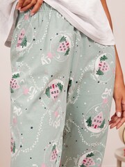 Friends Like These Blue Embrodiered Heart Tee And Leggings Lounge Set - Image 5 of 5