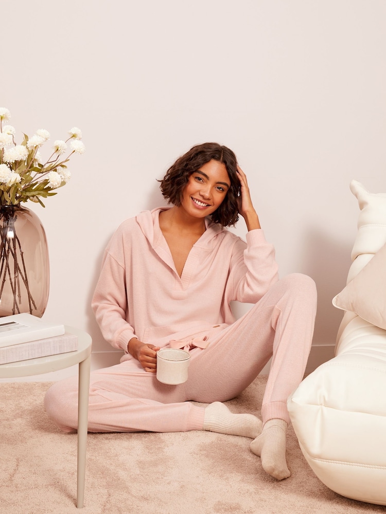 Friends Like These Pink Loungewear Cuffed Joggers - Image 1 of 5