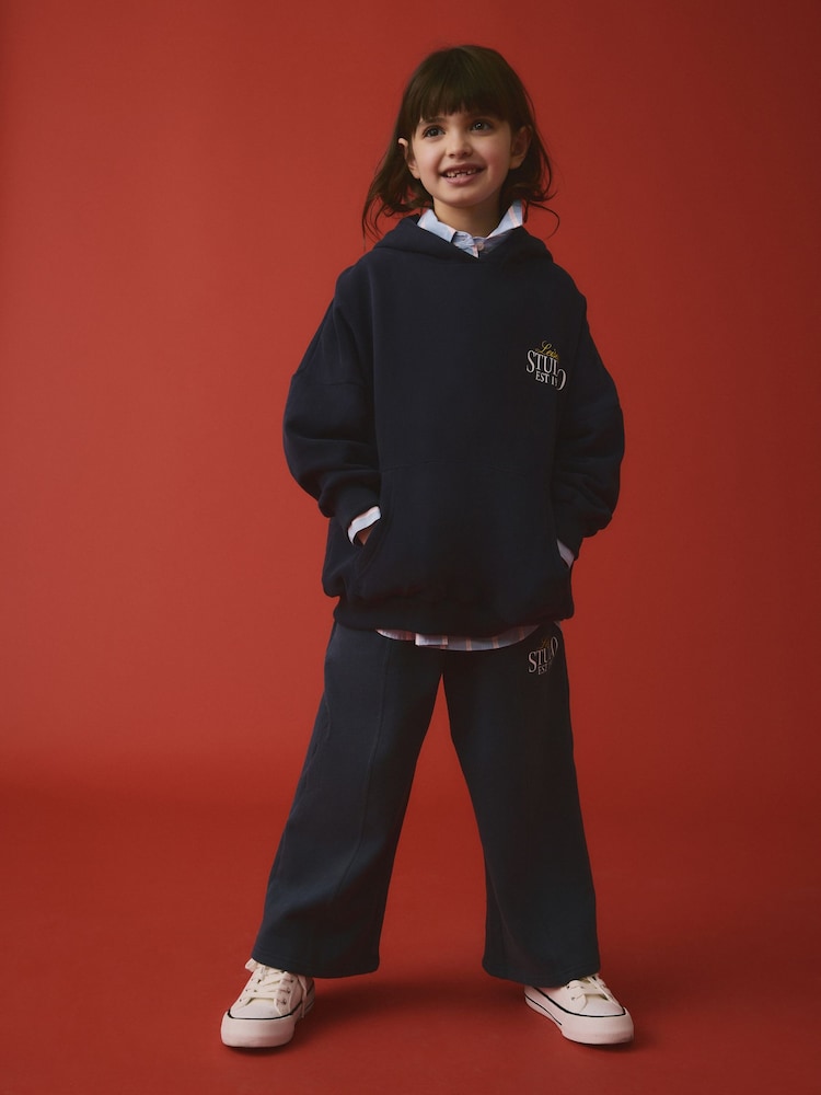 Bleu marine - Sweat à capuche (3-16 ans) - Image 2 de 8