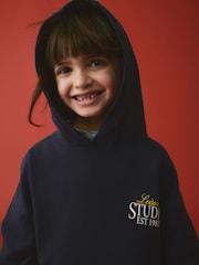 Bleu marine - Sweat à capuche (3-16 ans) - Image 4 de 8