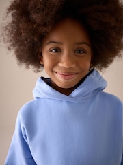 Blue Denim Longline Hoodie (3-16yrs) - Image 4 of 8