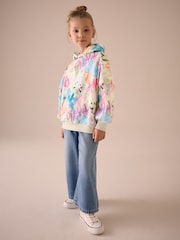 Ecru Graffiti Longline Hoodie (3-16yrs) - Image 2 of 3