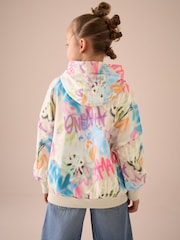 Ecru Graffiti Longline Hoodie (3-16yrs) - Image 3 of 3
