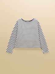 Joules 100% Cotton Ribbed Batwing Jersey Top - Imagen 8 de 8