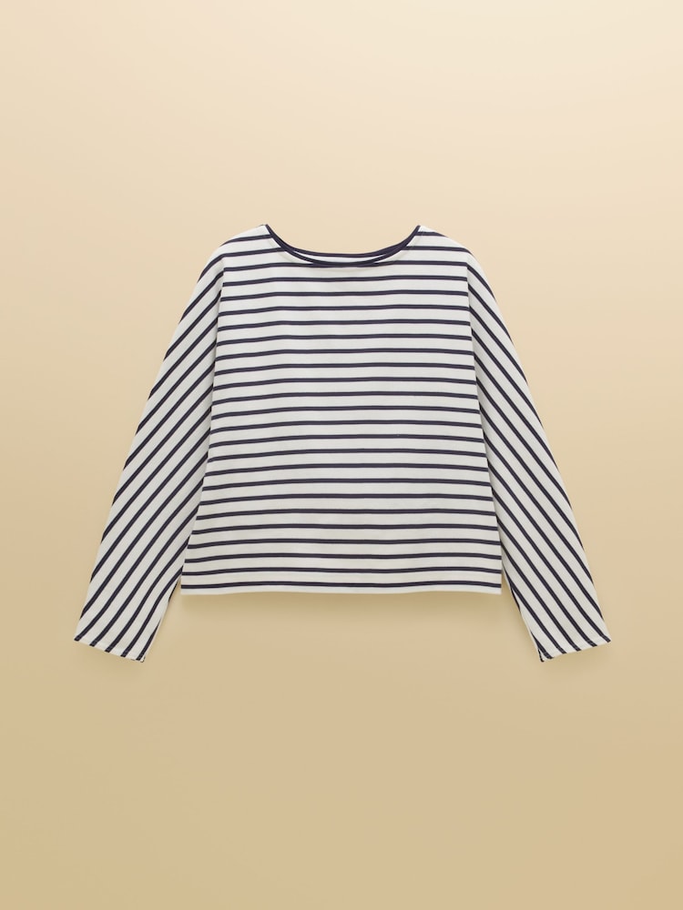 Joules 100% Cotton Ribbed Batwing Jersey Top - Imagen 8 de 8