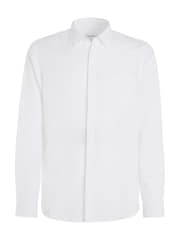 Calvin Klein White Cotton Regular Shirt - Image 4 of 6