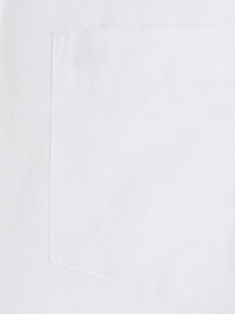Calvin Klein White Cotton Regular Shirt - Image 6 of 6 Calvin Klein White Cotton Regular Shirt - Image 6 of 6