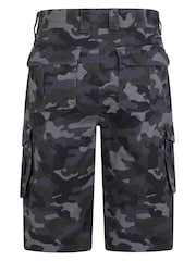 Mountain Warehouse Blue Mens Camo 100% Cotton Cargo Shorts - Image 3 of 6