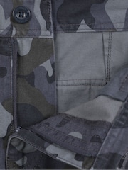 Mountain Warehouse Blue Mens Camo 100% Cotton Cargo Shorts - Image 6 of 6