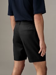 Black Plain Front Smart Shorts - Image 3 of 8