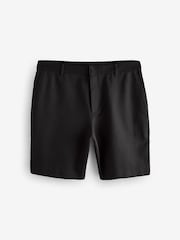 Black Plain Front Smart Shorts - Image 4 of 8