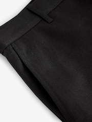 Black Plain Front Smart Shorts - Image 6 of 8