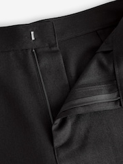 Black Plain Front Smart Shorts - Image 8 of 8
