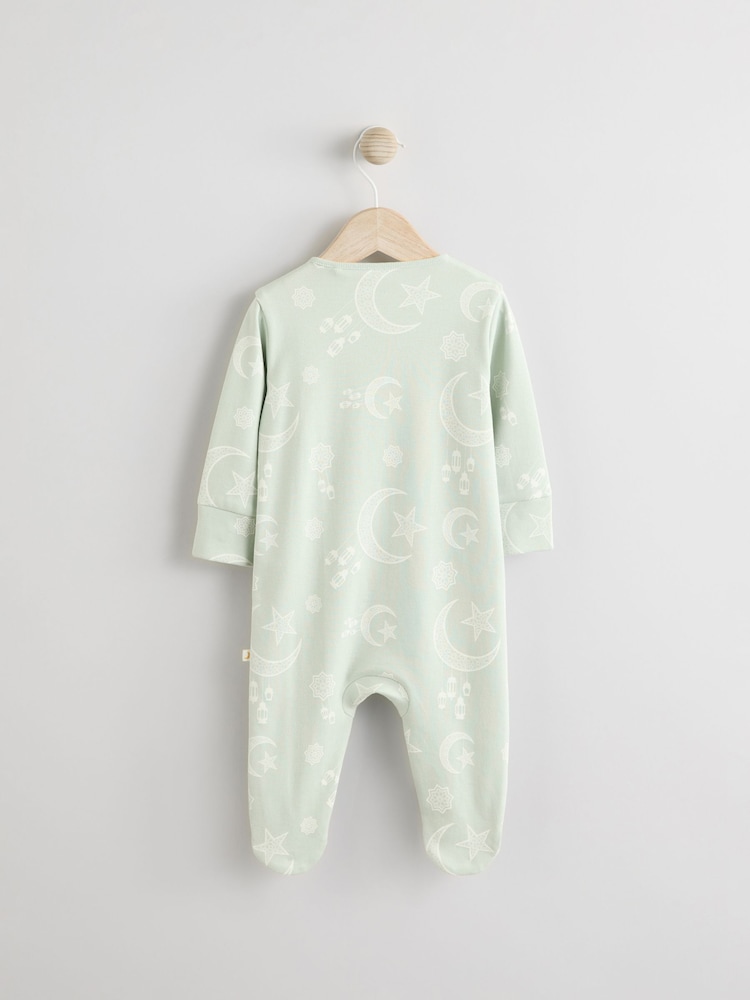 vert - 100% coton Cardigan Bébé Combinaison de nuit (0mois-2ans) - Image 2 of 7