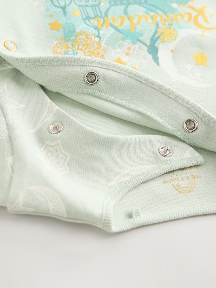 vert - 100% coton Cardigan Bébé Combinaison de nuit (0mois-2ans) - Image 4 of 7