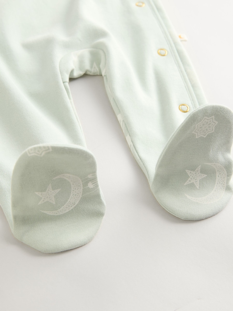 vert - 100% coton Cardigan Bébé Combinaison de nuit (0mois-2ans) - Image 5 of 7