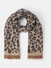 Accessorize Animal Leopard Print Blanket Scarf - Image 1 of 2