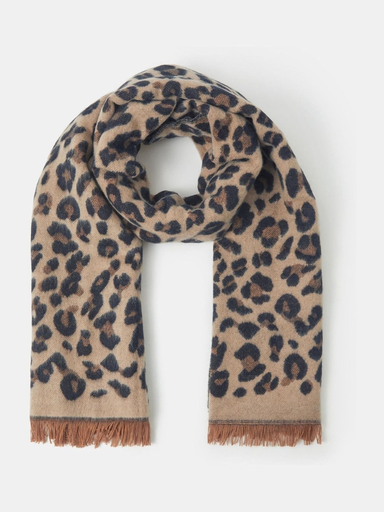 Accessorize Animal Leopard Print Blanket Scarf - Image 1 of 2 Accessorize Animal Leopard Print Blanket Scarf - Image 1 of 2