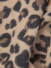 Accessorize Animal Leopard Print Blanket Scarf - Image 2 of 2