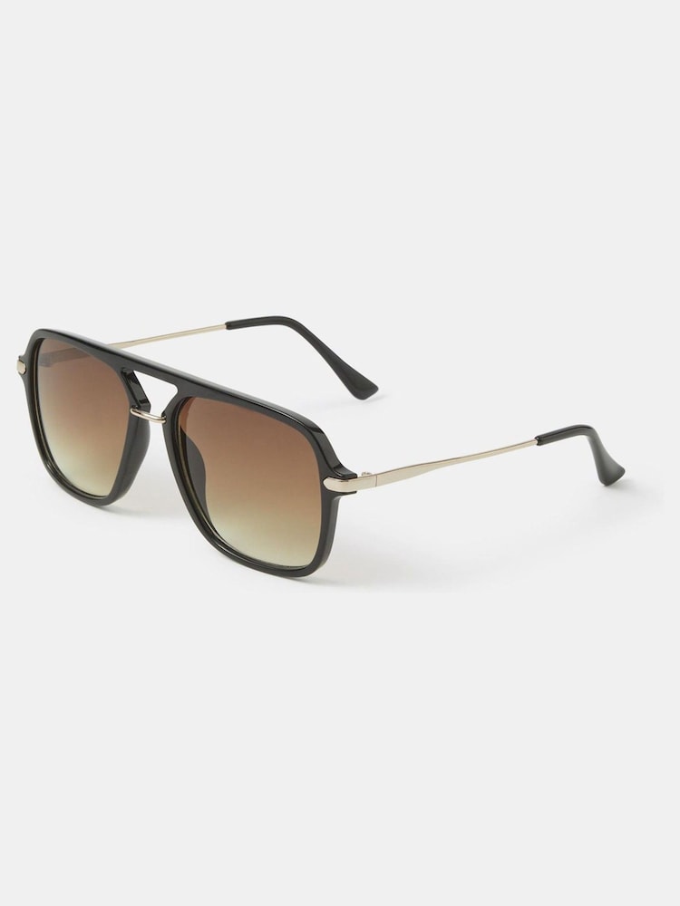 Accessorize Black Aviator Sunglasses - Image 1 of 1 Accessorize Black Aviator Sunglasses - Image 1 of 1