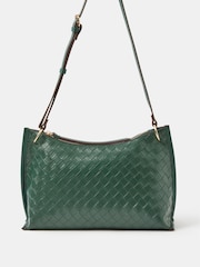 Accessorize Green Woven Crossbody Bag - Image 2 of 3