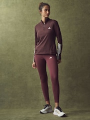 Rojo - adidas TECHFIT 7/8 Alto Rise Leggings - Imagen 4 de 5