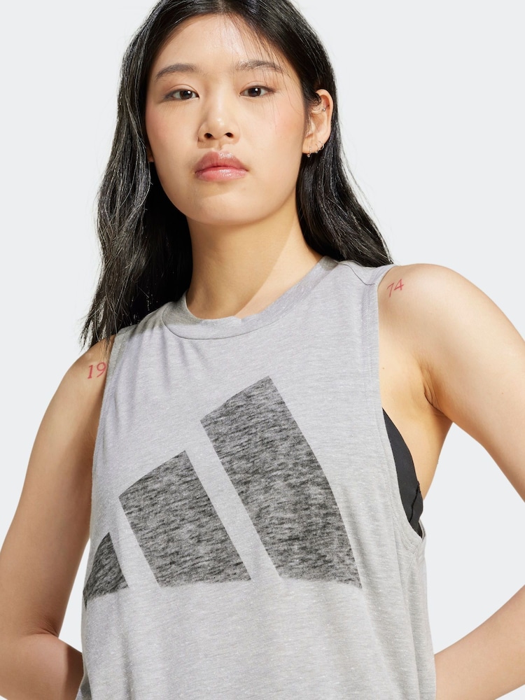 adidas Grey Winners Vest - Image 9 of 10