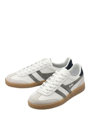 Gola White Viper Leather Lace-Up Trainers - Image 2 of 4