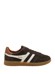 Gola Brown Atlas Lace-Up Trainers - Image 1 of 4