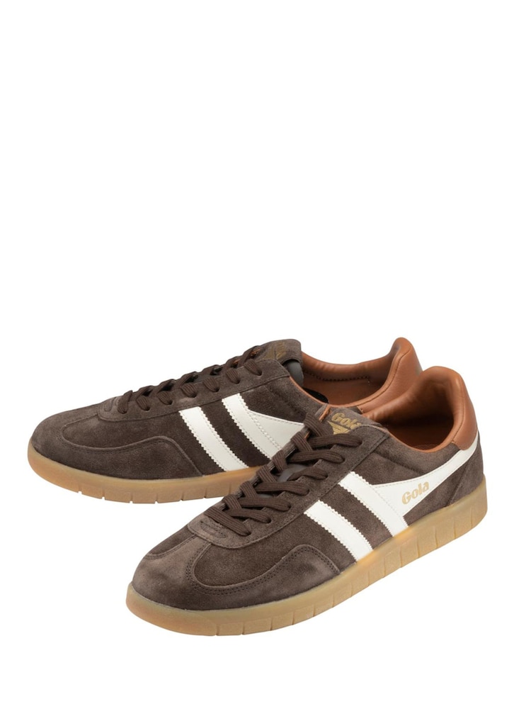 Gola Brown Atlas Lace-Up Trainers - Image 2 of 4 Gola Brown Atlas Lace-Up Trainers - Image 2 of 4