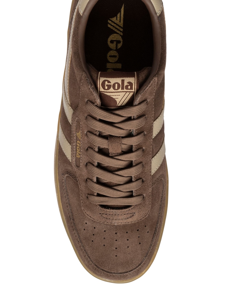 Gola Brown Hawk Suede 86 Lace-Up Trainers - Image 4 of 4 Gola Brown Hawk Suede 86 Lace-Up Trainers - Image 4 of 4