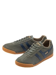 Gola Grey Harrier Suede Lace-Up Trainers - Image 2 of 4